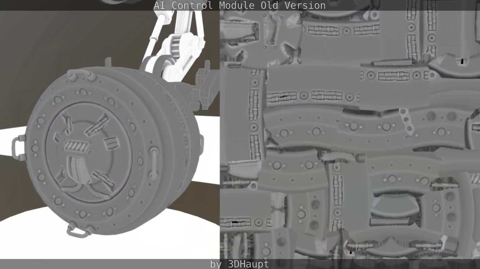 AI Control Module Old Version Low-poly 3D model_43