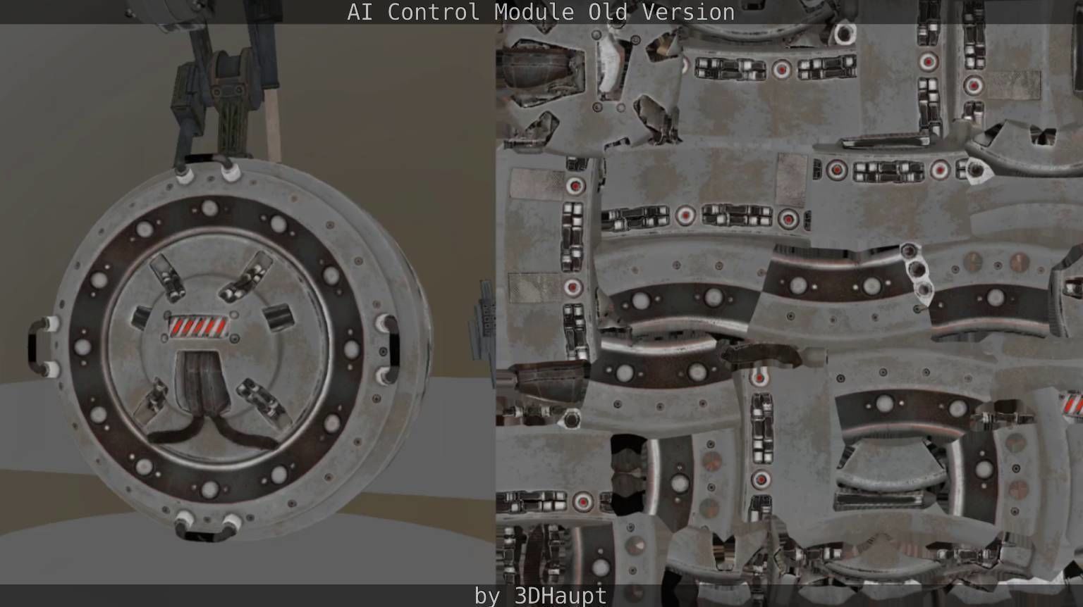 AI Control Module Old Version Low-poly 3D model_37