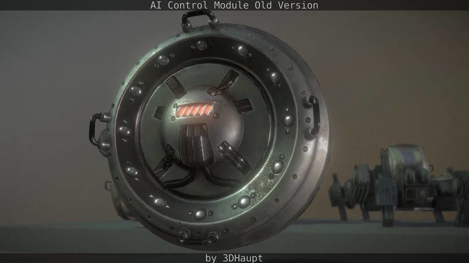 AI Control Module Old Version Low-poly 3D model_28
