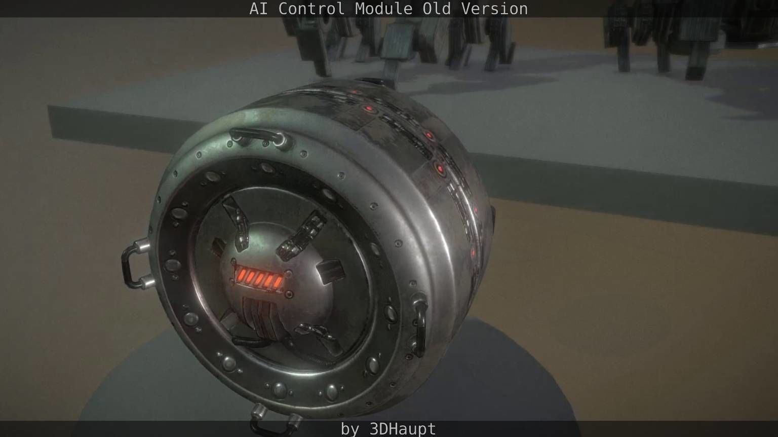 AI Control Module Old Version Low-poly 3D model_19