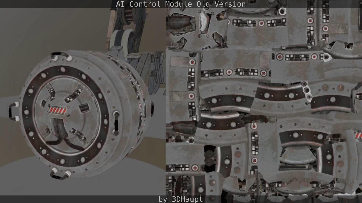 AI Control Module Old Version Low-poly 3D model_39