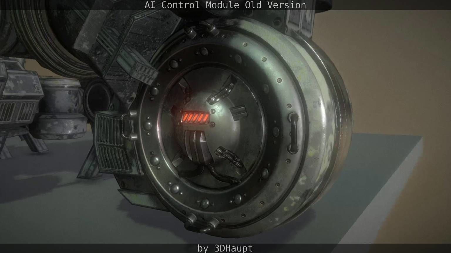 AI Control Module Old Version Low-poly 3D model_60