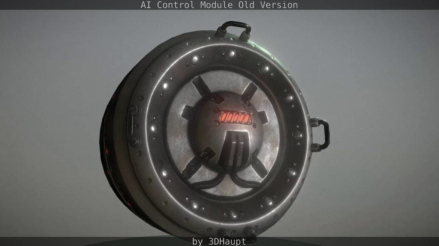 AI Control Module Old Version Low-poly 3D model_15