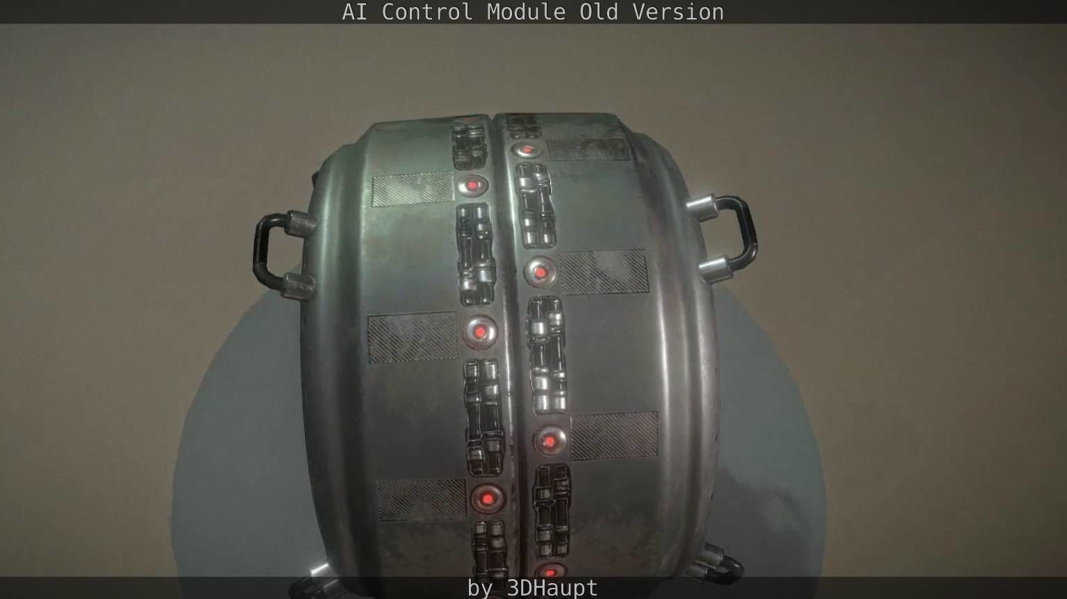 AI Control Module Old Version Low-poly 3D model_21