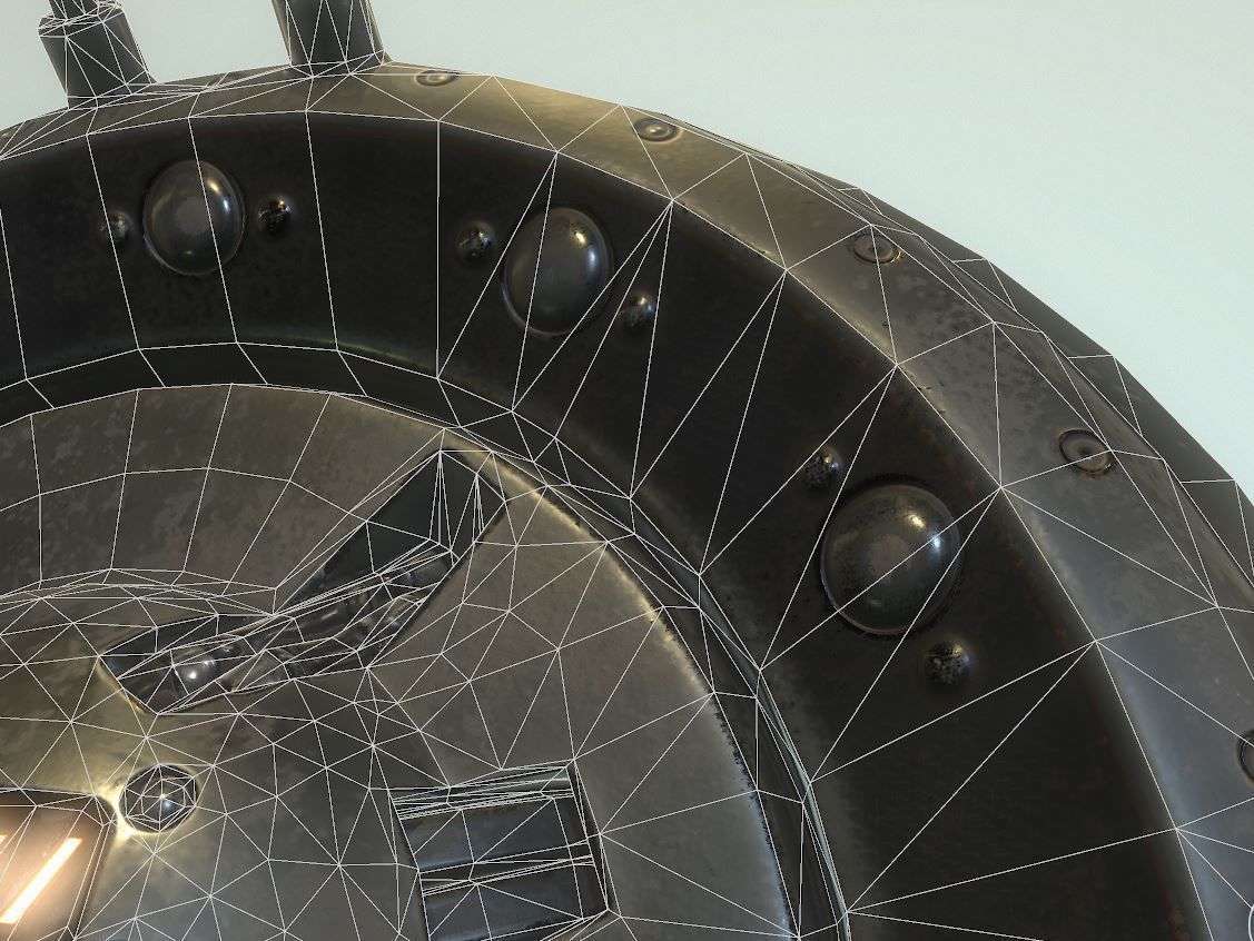 AI Control Module Old Version Low-poly 3D model_11