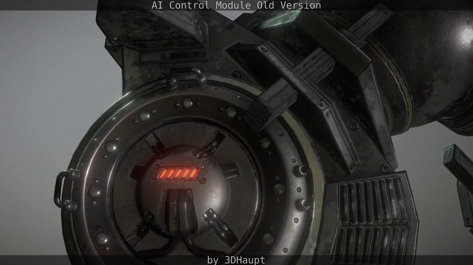AI Control Module Old Version Low-poly 3D model_57