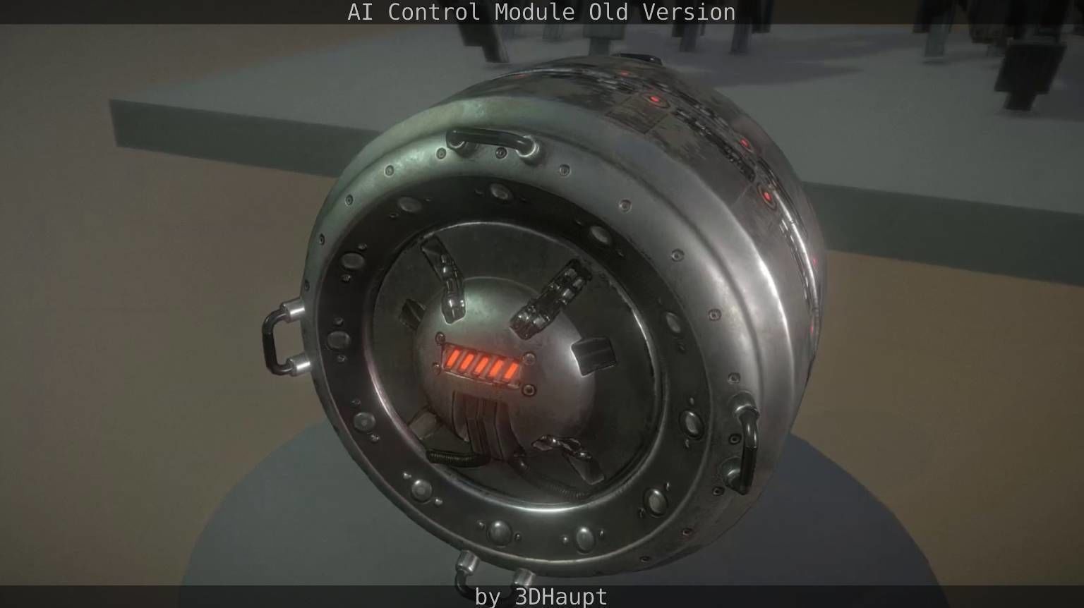 AI Control Module Old Version Low-poly 3D model_20