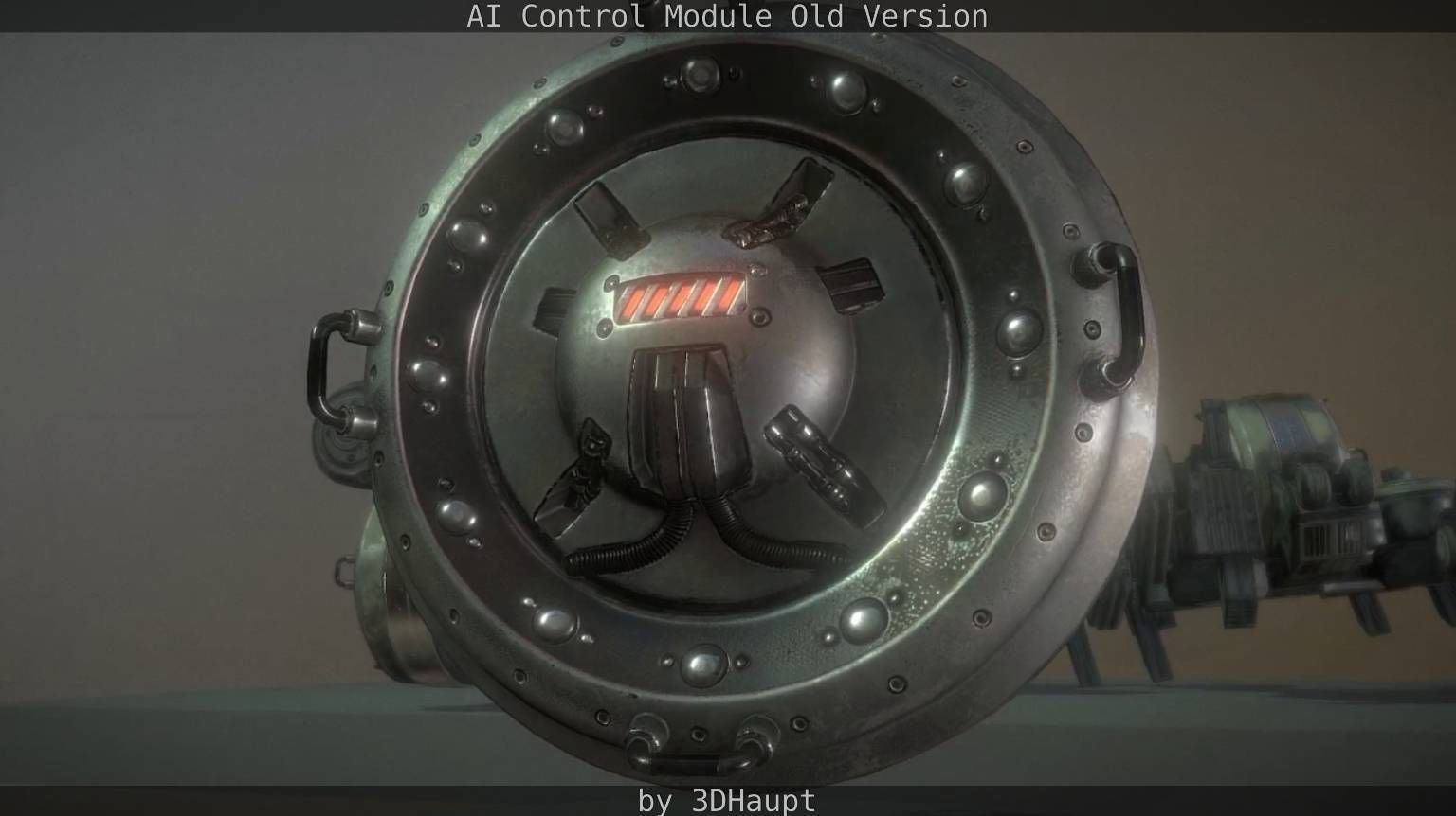 AI Control Module Old Version Low-poly 3D model_27
