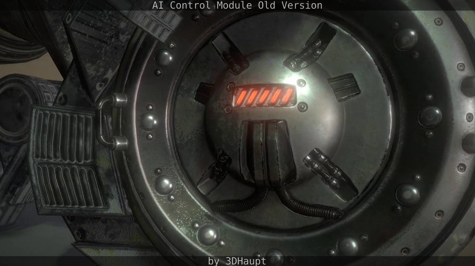 AI Control Module Old Version Low-poly 3D model_59