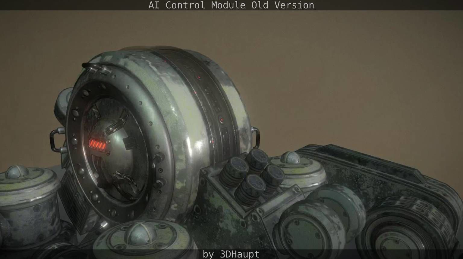 AI Control Module Old Version Low-poly 3D model_51