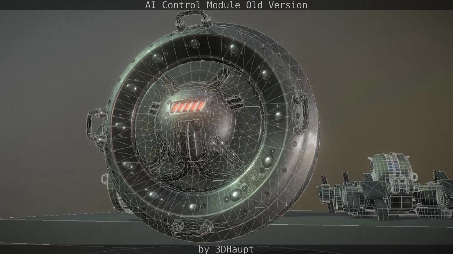 AI Control Module Old Version Low-poly 3D model_31