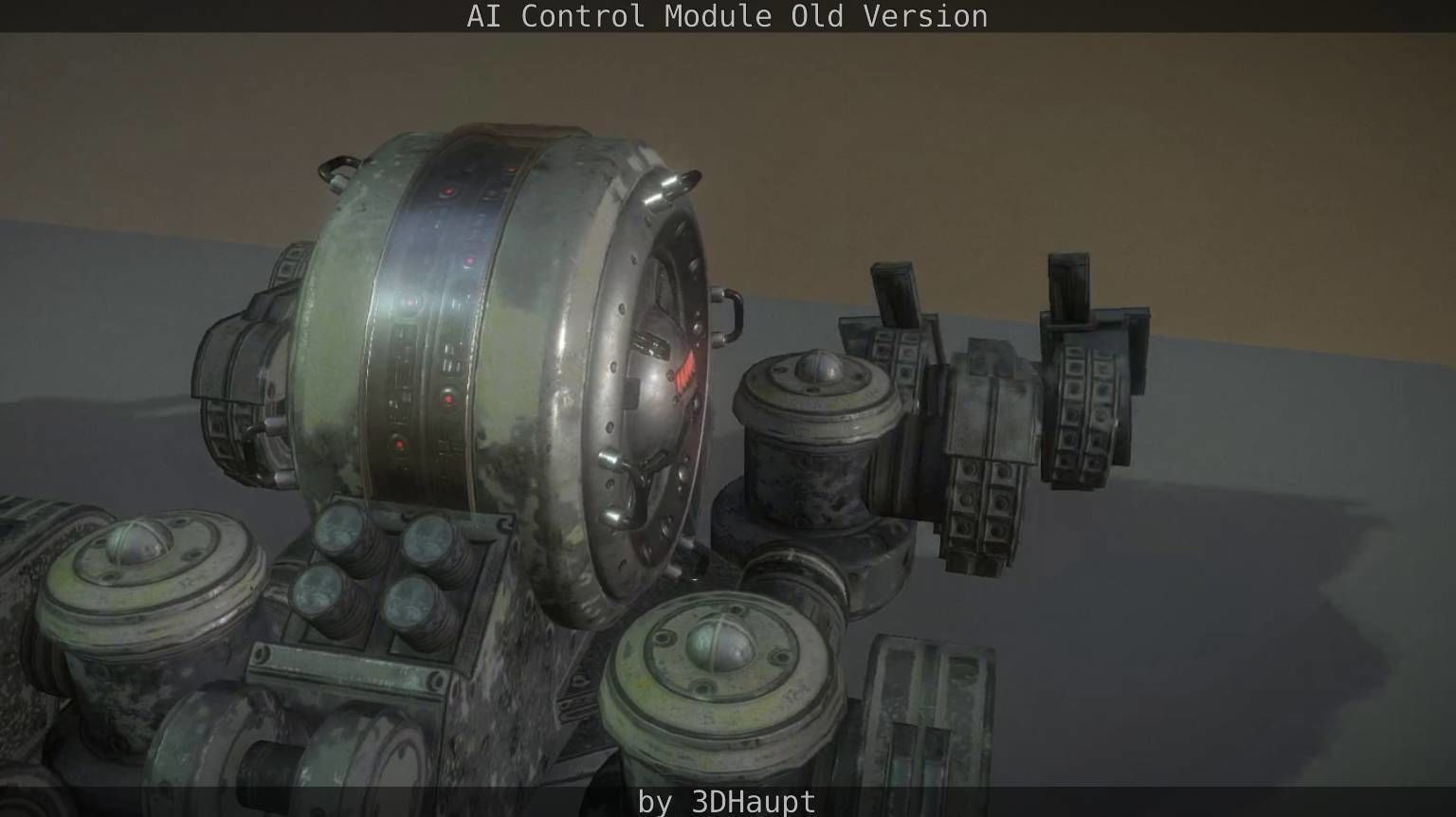 AI Control Module Old Version Low-poly 3D model_52