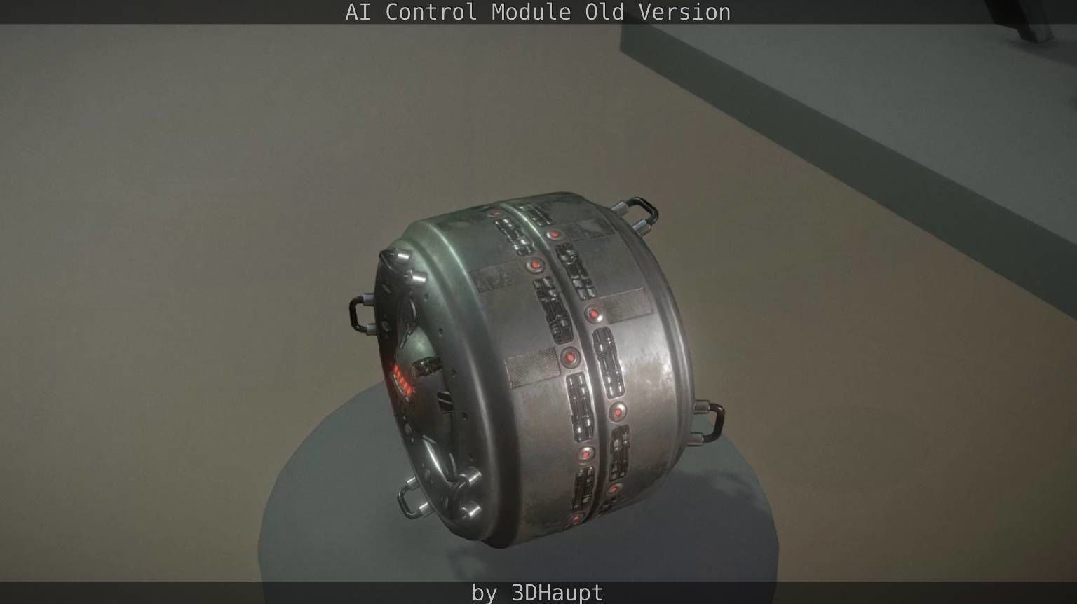 AI Control Module Old Version Low-poly 3D model_44