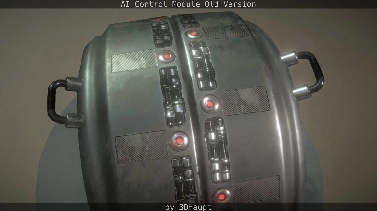 AI Control Module Old Version Low-poly 3D model_22