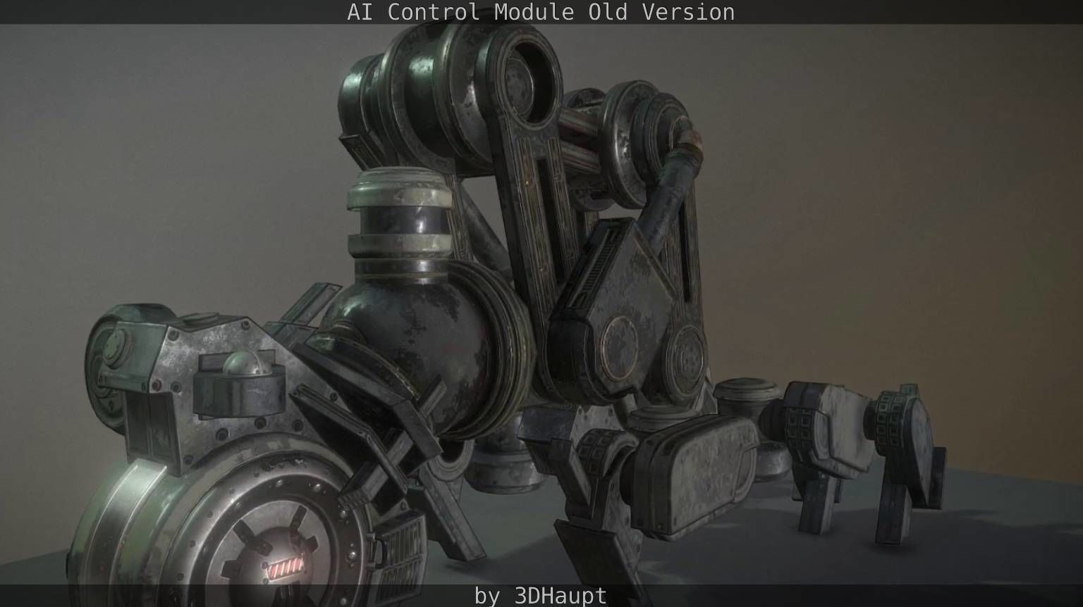 AI Control Module Old Version Low-poly 3D model_55