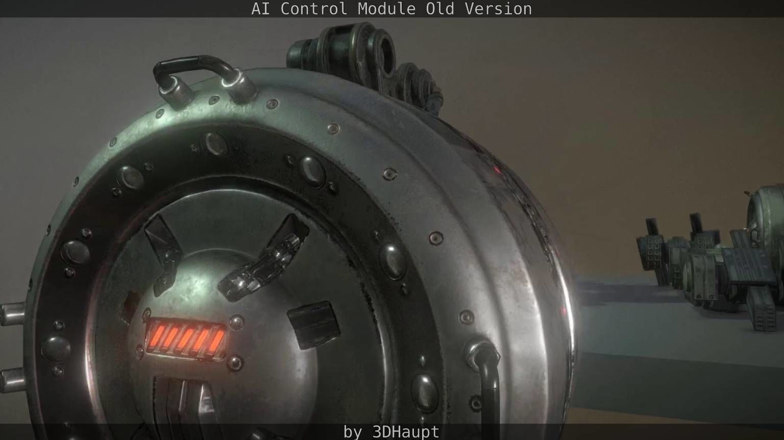 AI Control Module Old Version Low-poly 3D model_63