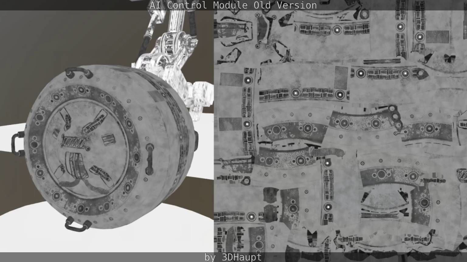 AI Control Module Old Version Low-poly 3D model_41