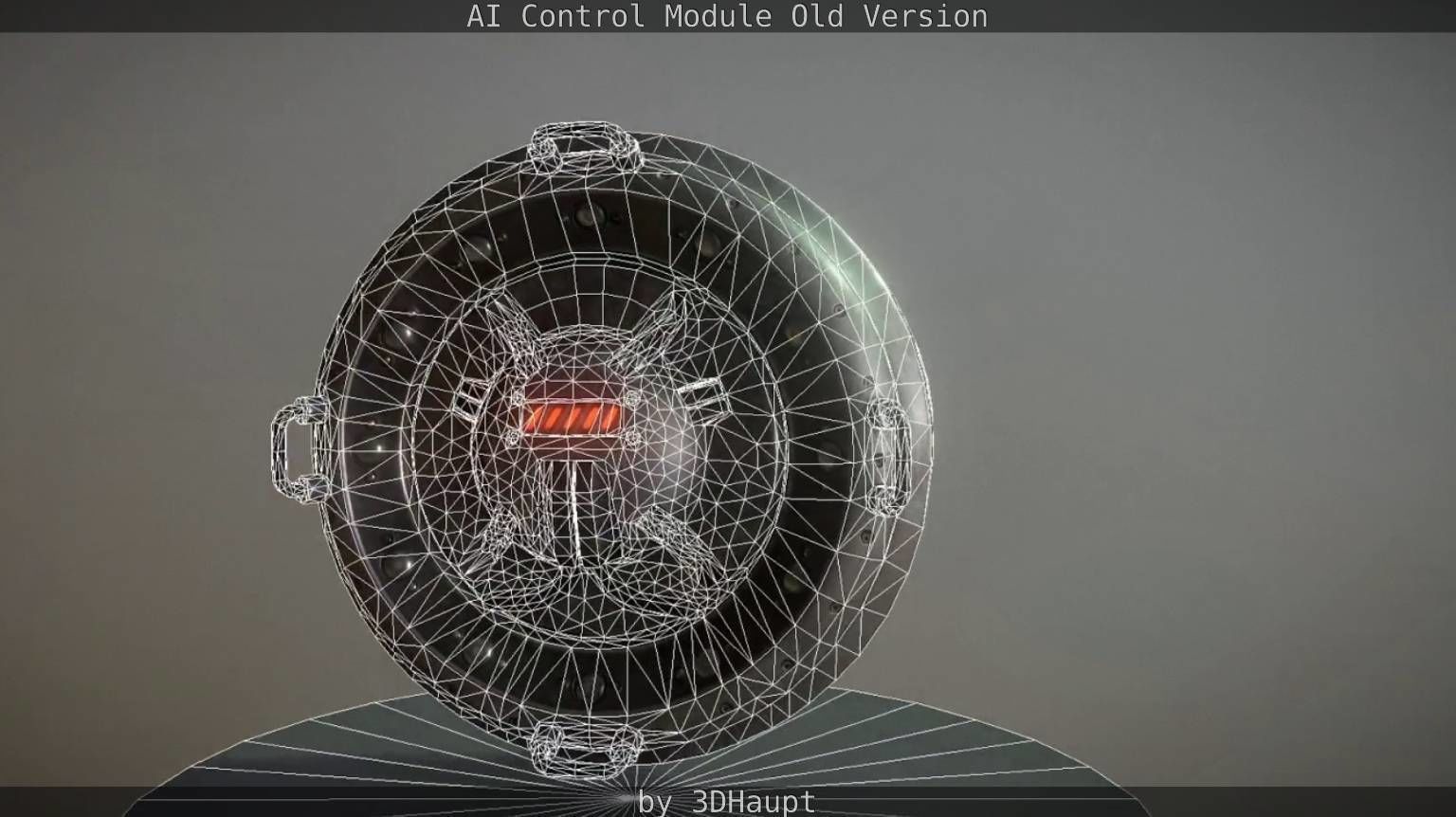 AI Control Module Old Version Low-poly 3D model_34