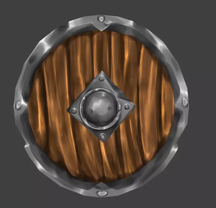 shield Low-poly 3D model