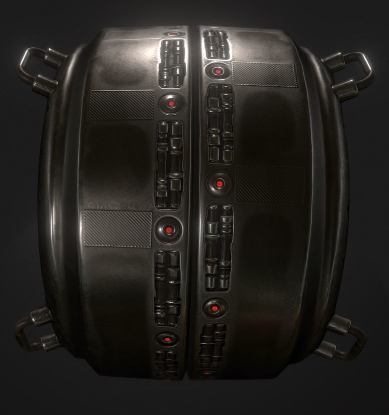 AI Control Module Collection Low-poly 3D model_18