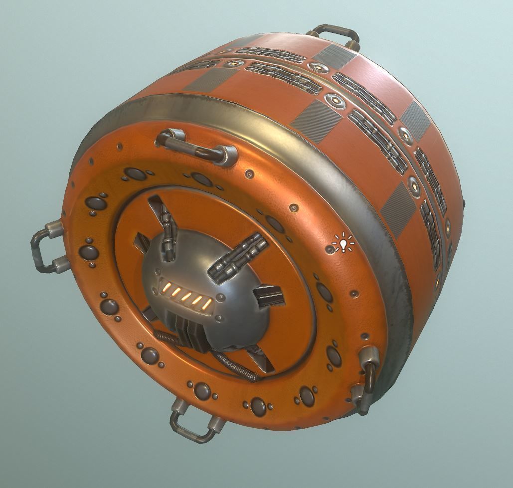 AI Control Module Collection Low-poly 3D model_50