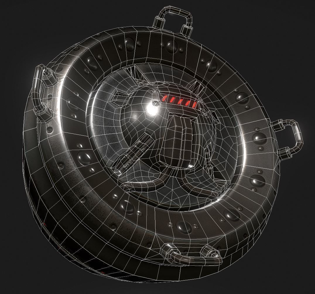 AI Control Module Collection Low-poly 3D model_21