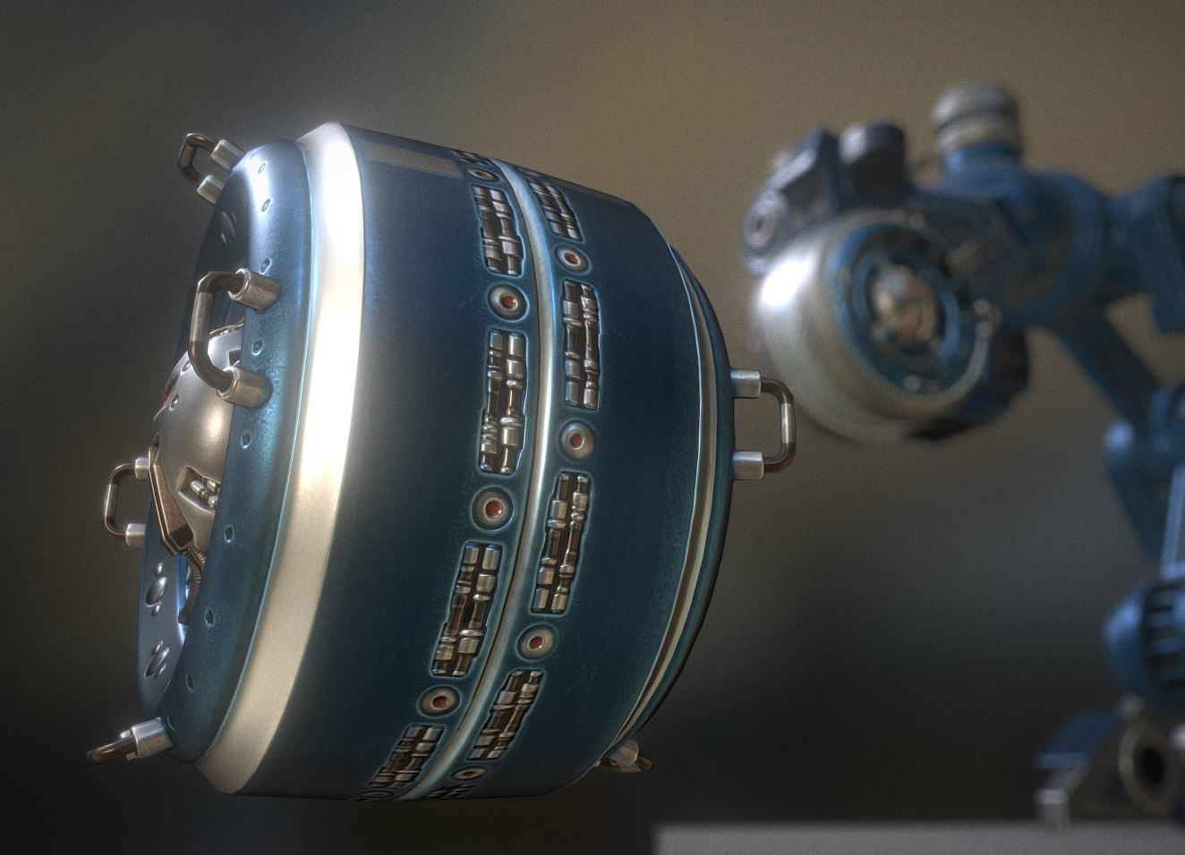 AI Control Module Collection Low-poly 3D model_45