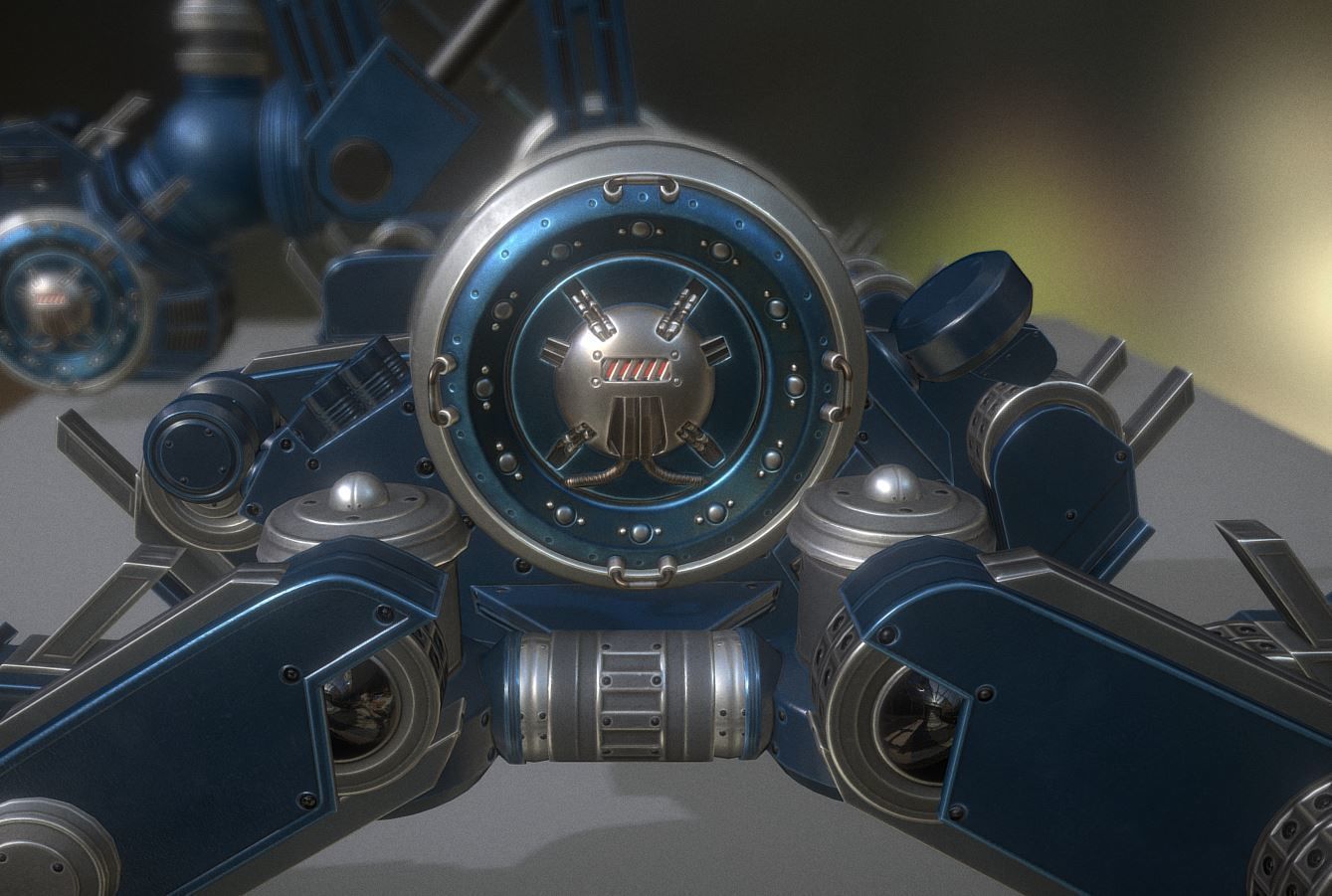 AI Control Module Collection Low-poly 3D model_48