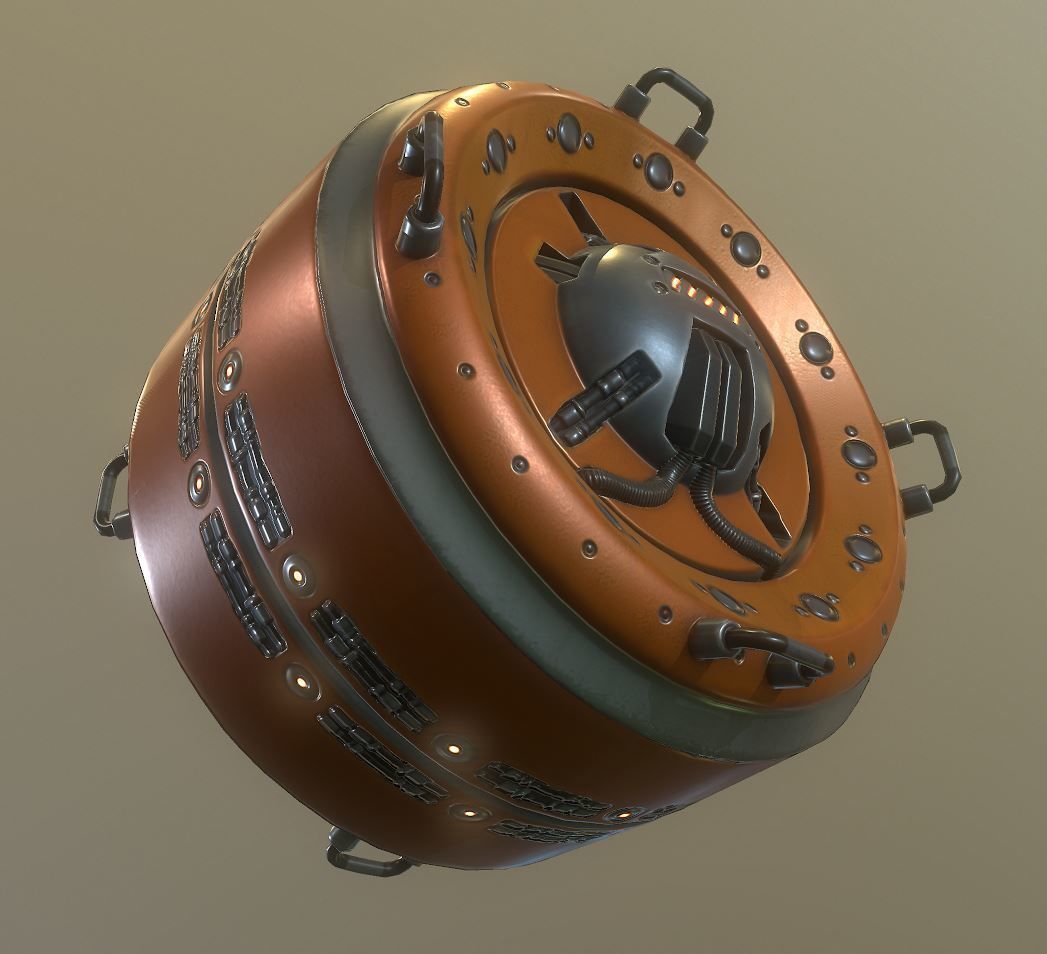 AI Control Module Collection Low-poly 3D model_51