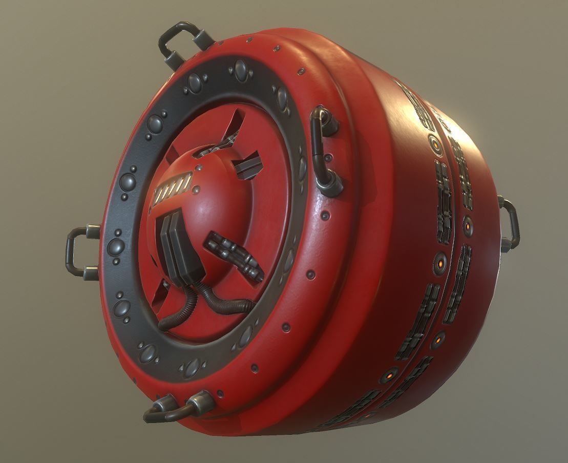 AI Control Module Collection Low-poly 3D model_17