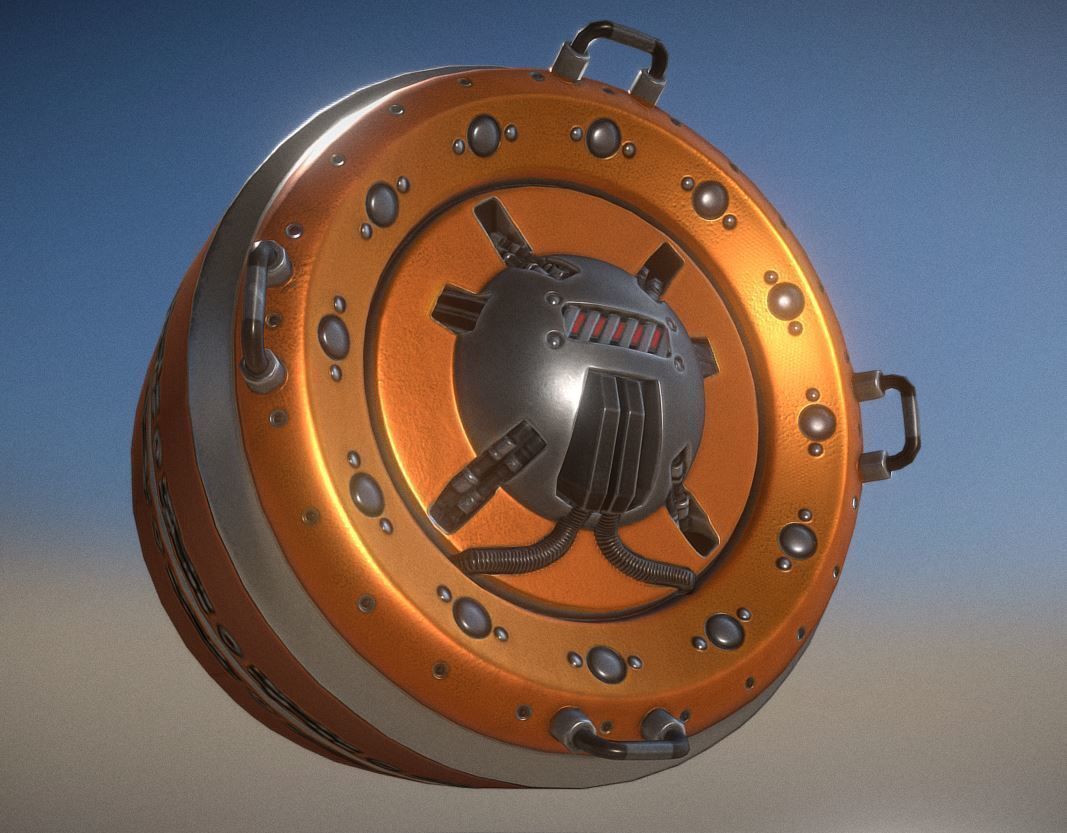 AI Control Module Collection Low-poly 3D model_60