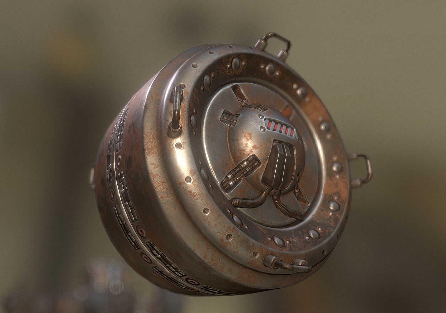 AI Control Module Collection Low-poly 3D model_26