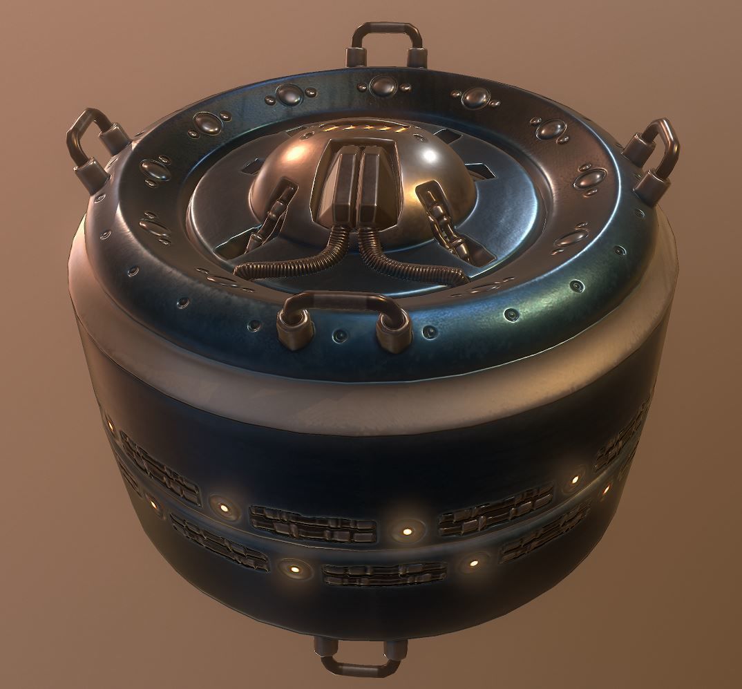 AI Control Module Collection Low-poly 3D model_41