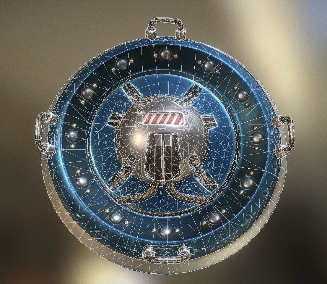 AI Control Module Collection Low-poly 3D model_54