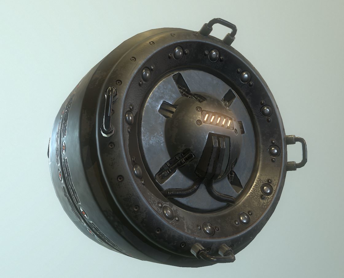 AI Control Module Collection Low-poly 3D model_75