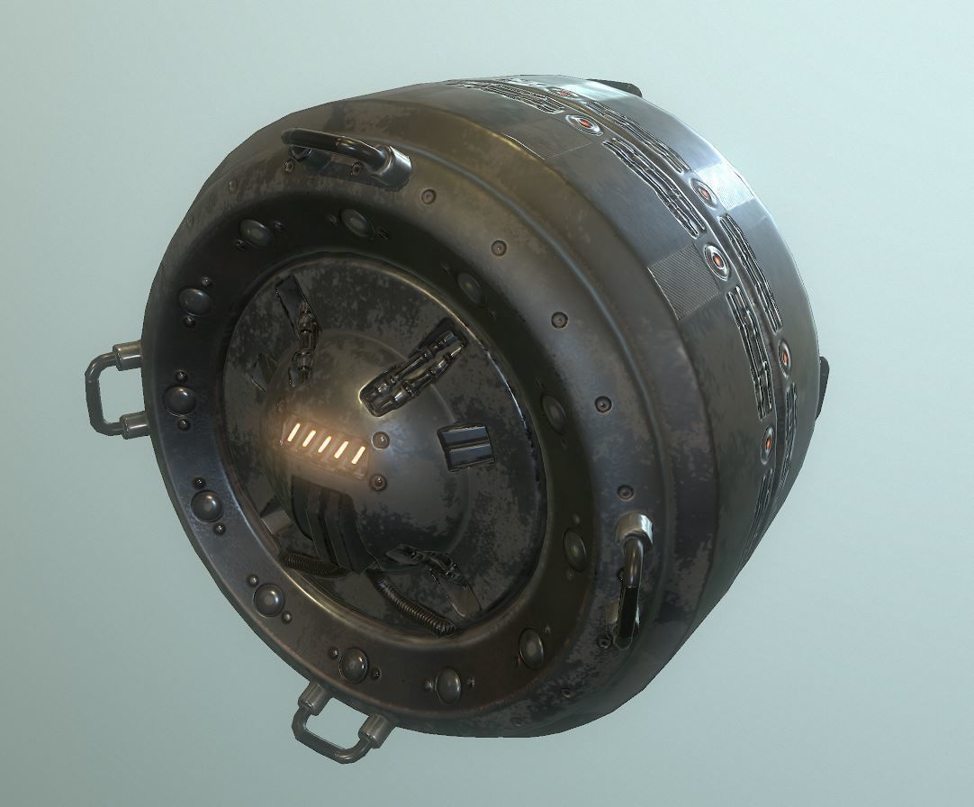 AI Control Module Collection Low-poly 3D model_56