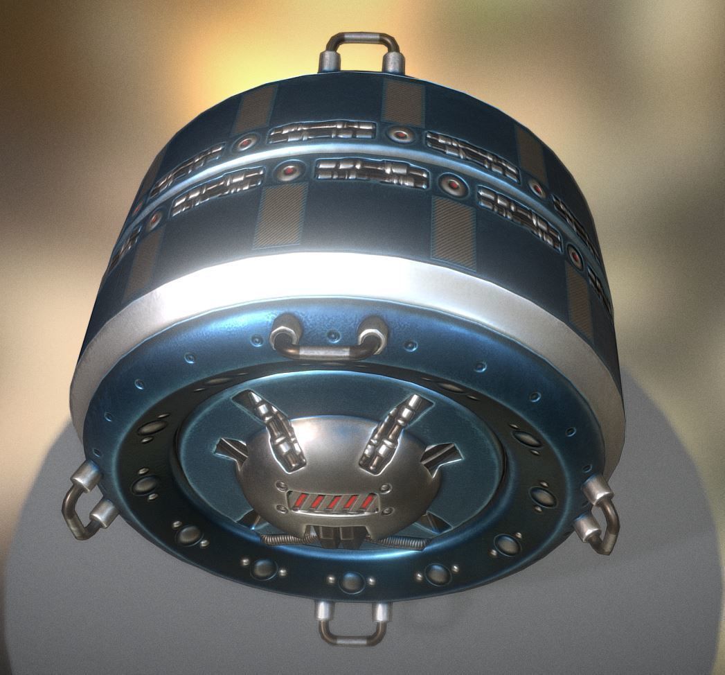 AI Control Module Collection Low-poly 3D model_46