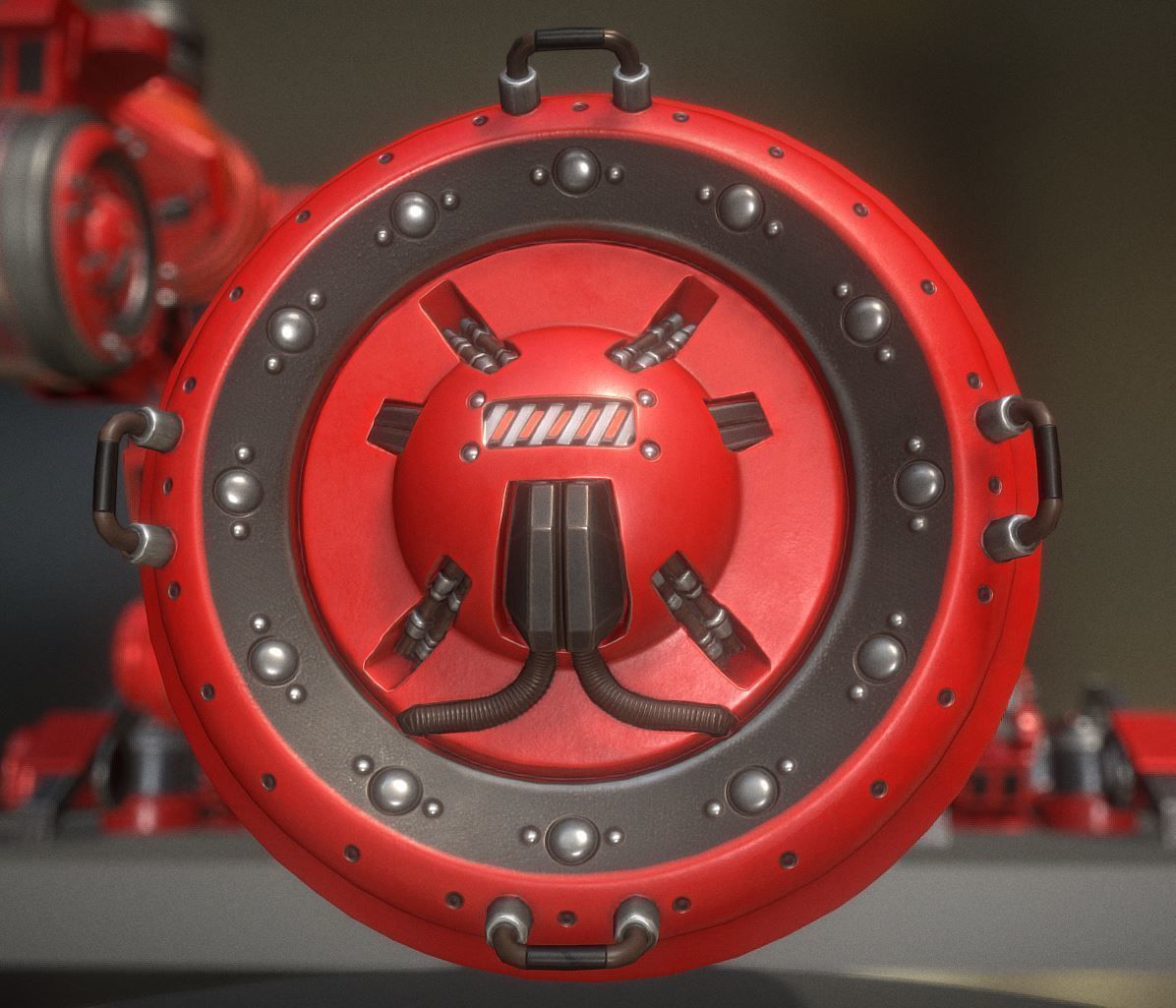 AI Control Module Collection Low-poly 3D model_14