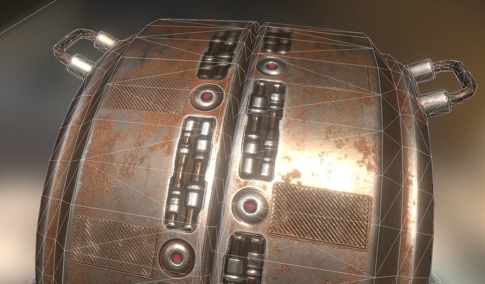 AI Control Module Collection Low-poly 3D model_34