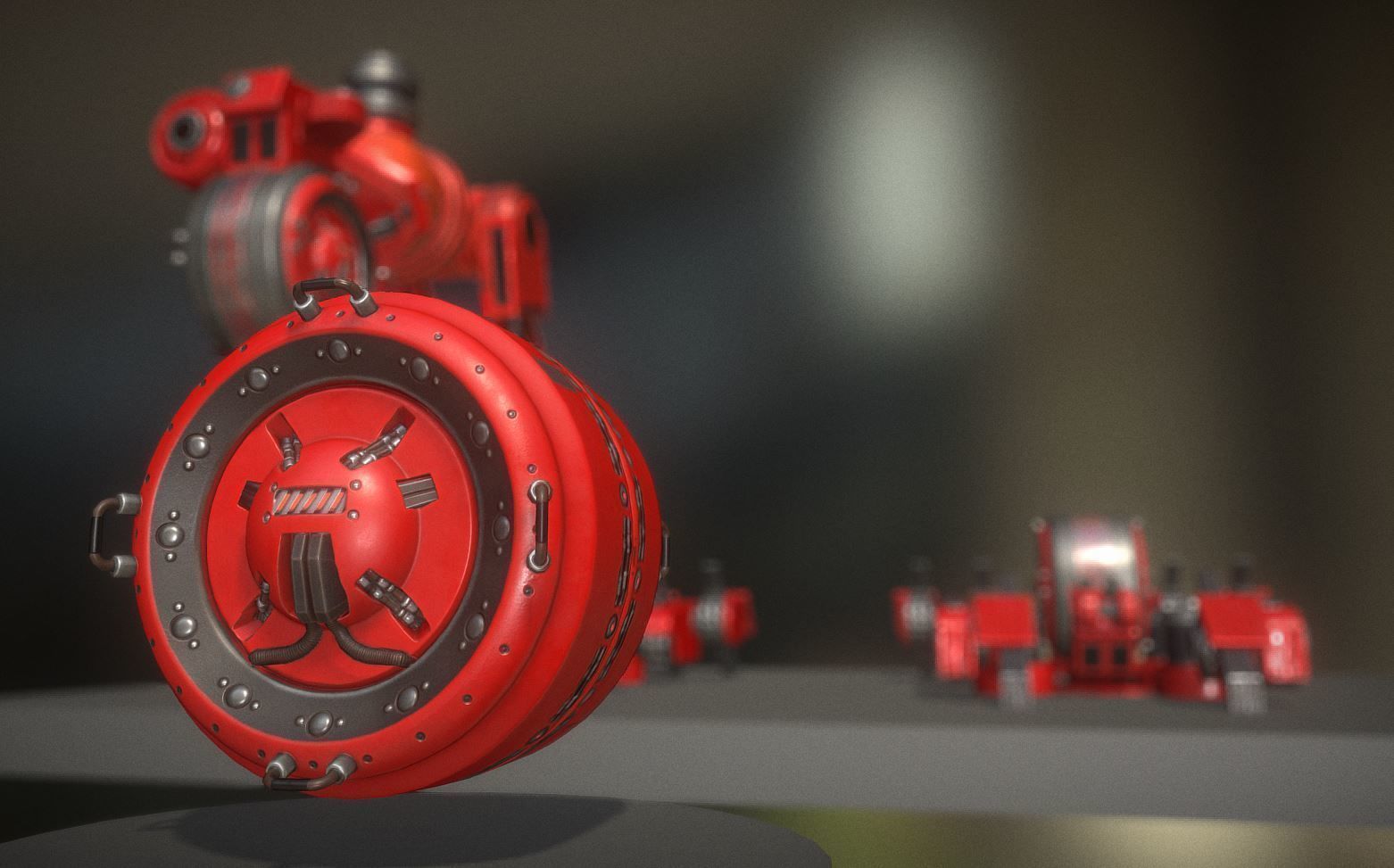 AI Control Module Collection Low-poly 3D model_70