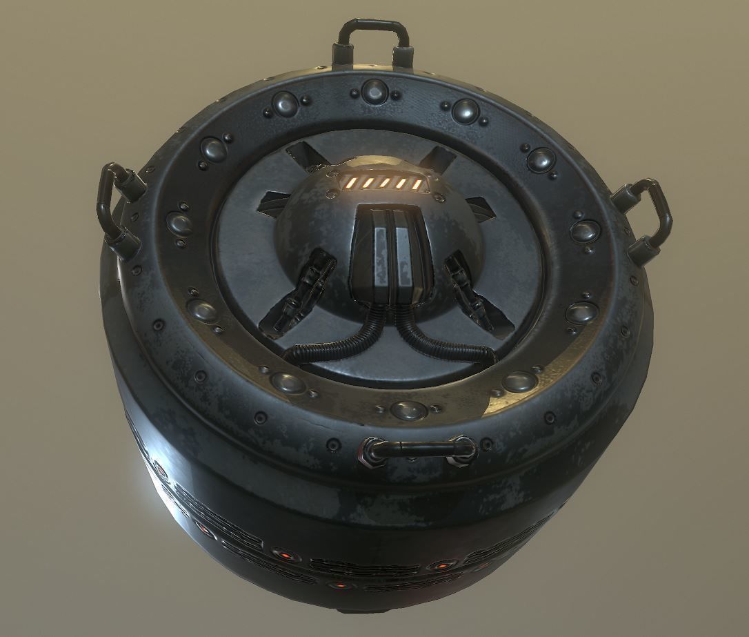 AI Control Module Collection Low-poly 3D model_71