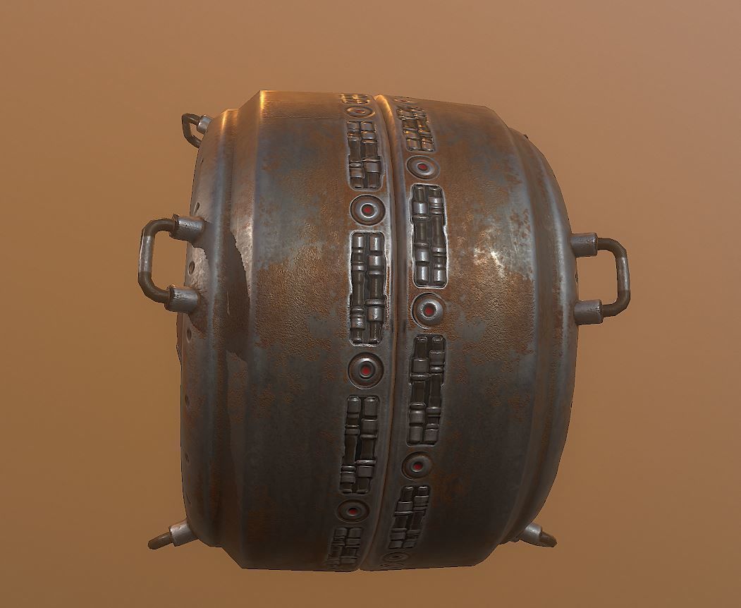 AI Control Module Collection Low-poly 3D model_37