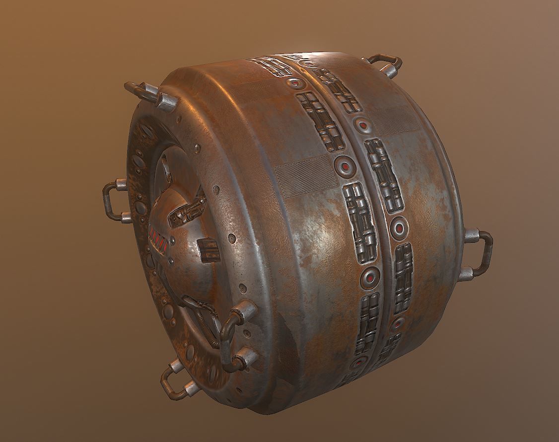 AI Control Module Collection Low-poly 3D model_29