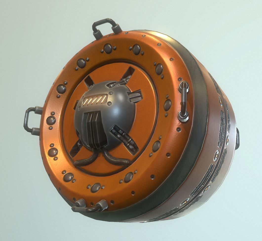 AI Control Module Collection Low-poly 3D model_49