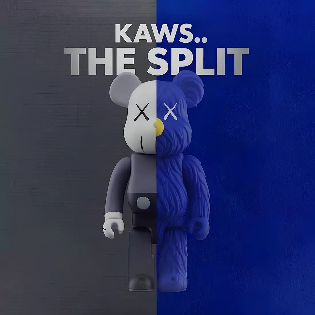 Kaws Companion BFF BearBrick Split Edition for Print 3D print model