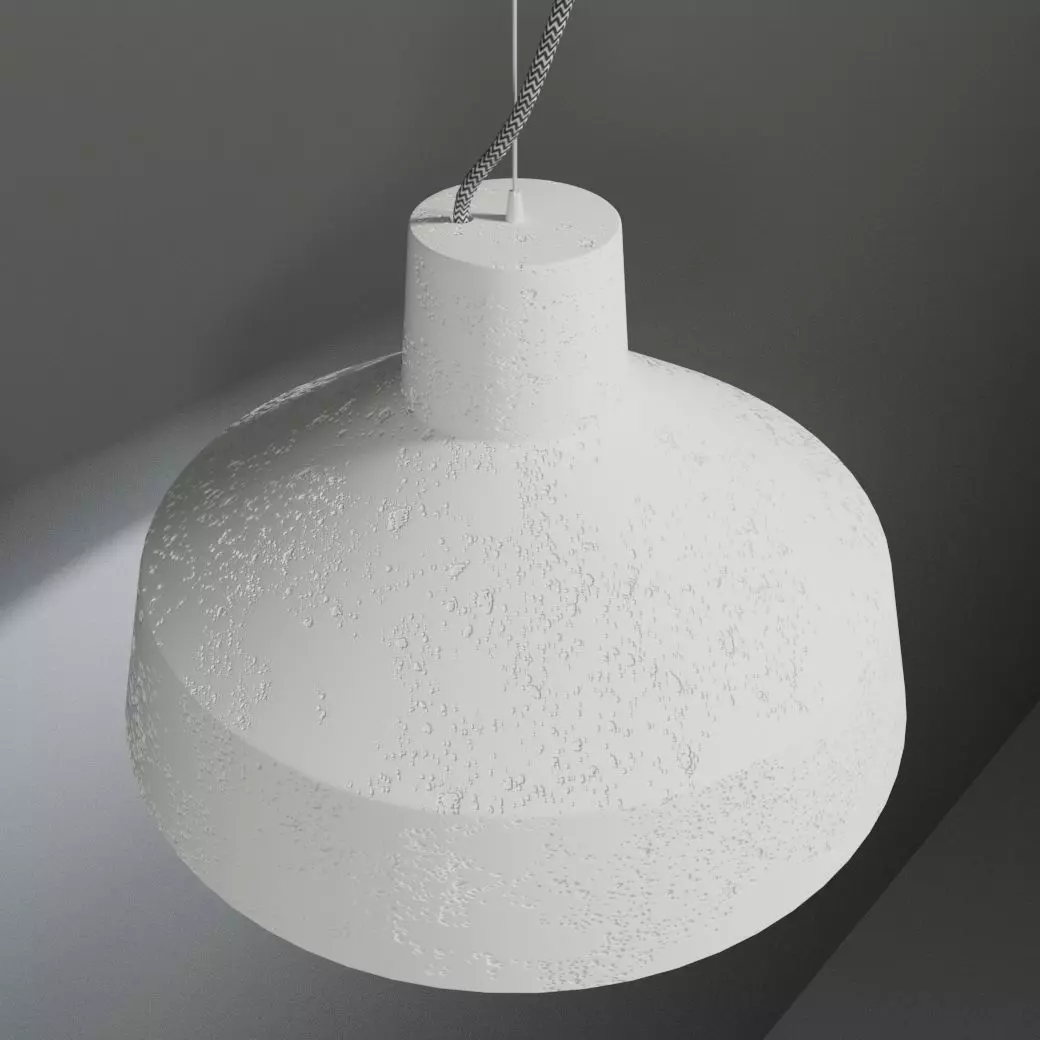Gypsum Lamp Low-poly 3D model_0