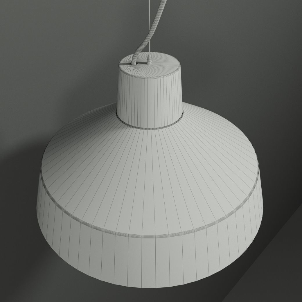 Gypsum Lamp Low-poly 3D model_2