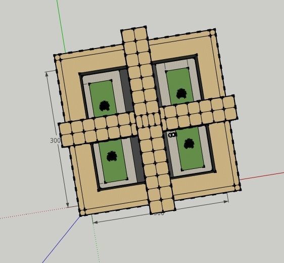 Tangle Complex Low-poly 3D model_3