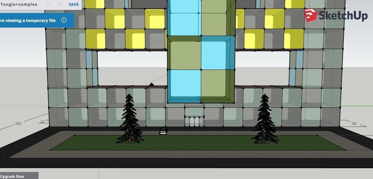 Tangle Complex Low-poly 3D model_4