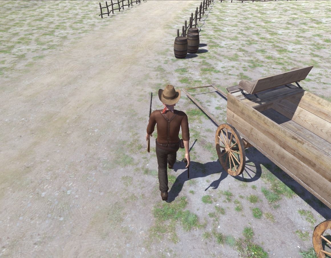 Western Desperado Low-poly 3D model_6
